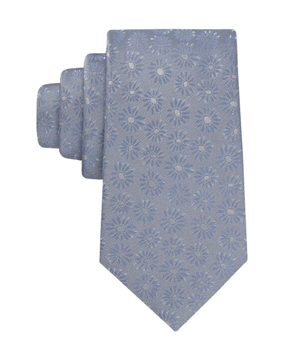 カルバンクライン メンズ 添え物 タイ お花柄 お花 Calvin Klein Men\u0027s Margot Floral Classic Tie Light Blue 青碧