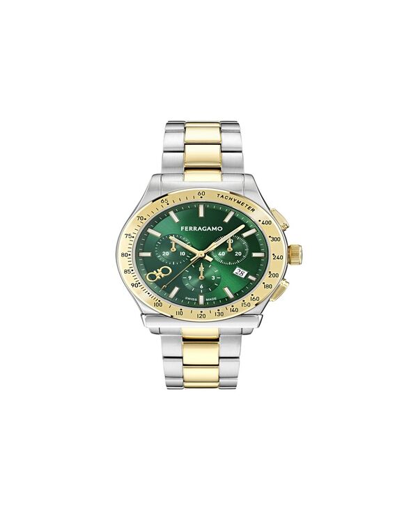 フェラガモ メンズ アクセサリー 腕時計 Tシャツ Ferragamo Men's Two-Tone Stainlessteel Bracelet Watch 42mm Two Tone｜ReVida 店