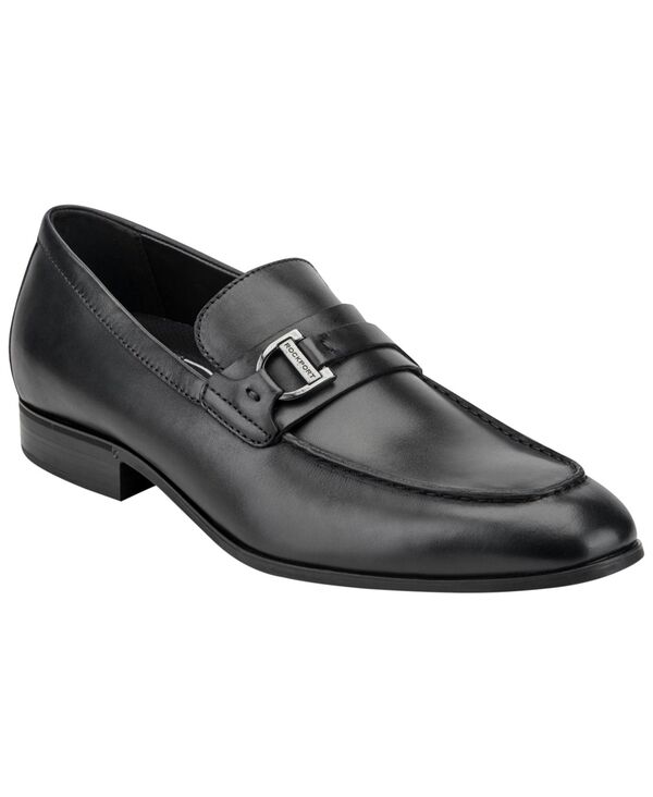 鍵を掛ける界面 メンズ シューズ スリッポン・ローファー Rockport Men\u0027s Carlo Almond Toe Slip-On Dress Loafers Black 黒いこと