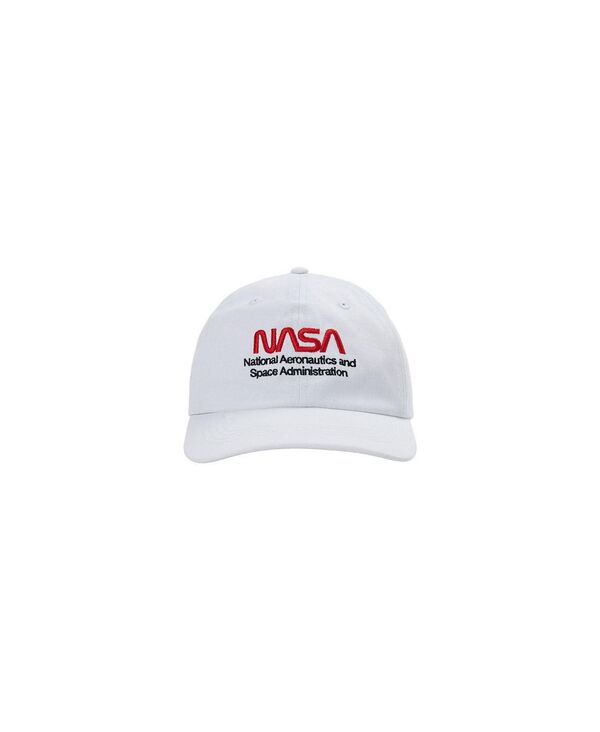 アルファインダストリーズ メンズ アクセサリー 帽子 キャップ ロゴ Alpha Industries Men's Nasa Worm Logo Cap White ホワイト｜ReVida 店 10,110円