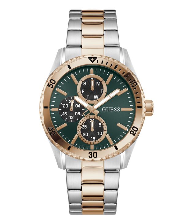 ゲス メンズ 佩び物 ウォッチ GUESS Men\u0027s Two-Tone Multi-Function Watch 43粍 Rose Gold ゴールド