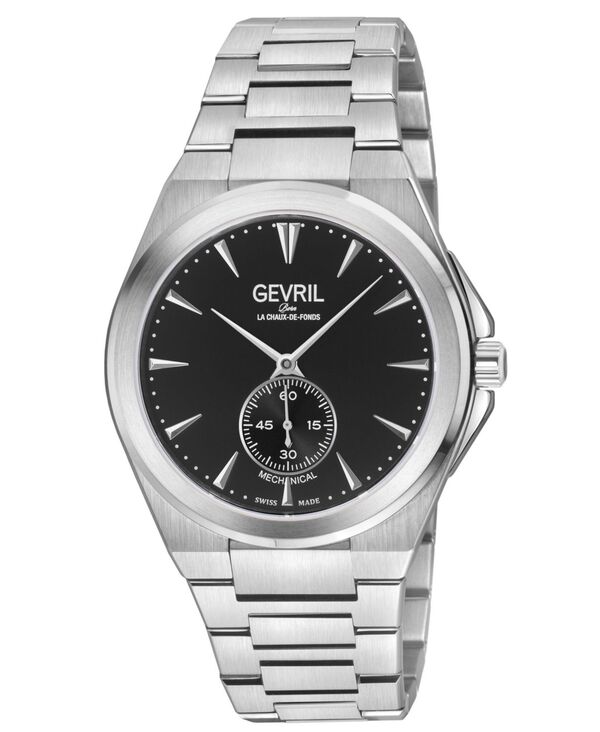 ジェビル メンズ 佩び物 ウォッチ Gevril Men\u0027s Montauk Swiss Mechanical Bracelet Watch No Color