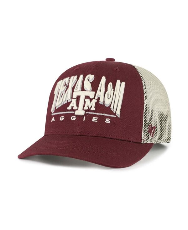 47 ブランド メンズ アクセサリー 帽子 '47 Brand Men's Maroon Texas A&M Aggies Arid Adjustable Trucker Hat Maroon マルーン|ReVida 店