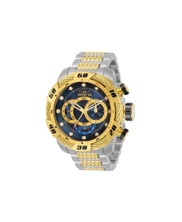 インビクタ メンズ 付属物 ウオッチ Invicta Men\u0027s 34160 Speedway Quartz Multifunction Blue Goldial Watch Gold ゴールド