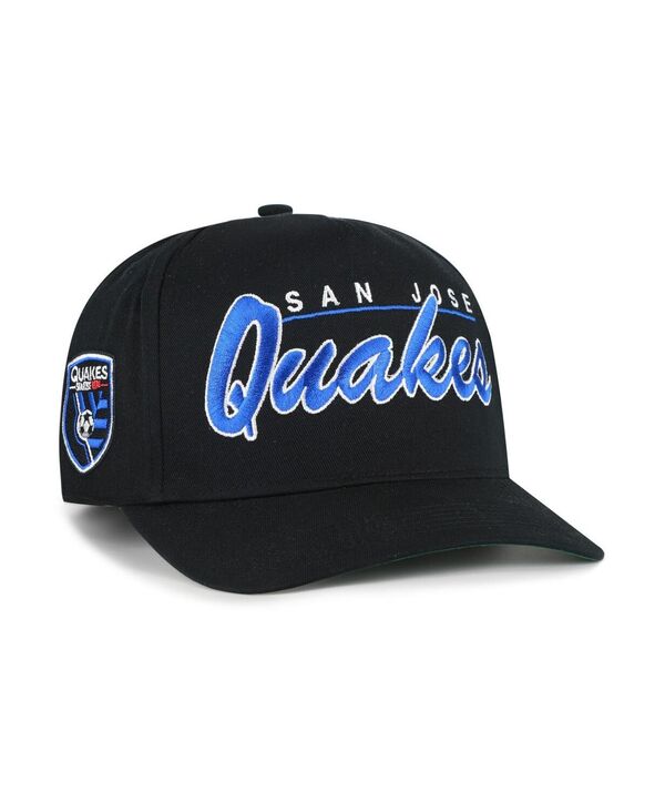 47 ブランド メンズ アクセサリー 帽子 '47 Brand Men's Black San Josearthquakes Brush Mark Hitch Adjustable Hat Black ブラック|ReVida 店