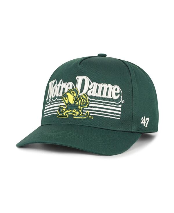 47 ブランド メンズ アクセサリー 帽子 '47 Brand Men's Greenotre Dame Fighting Irish Script Fade Hitch Adjustable Hat Green グリーン｜ReVida 店 11,300円