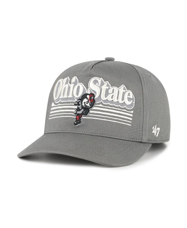 47 ブランド メンズ アクセサリー 帽子 '47 Brand Men's Gray Ohio State Buckeyescript Fade Hitch Adjustable Hat Gray グレー|ReVida 店