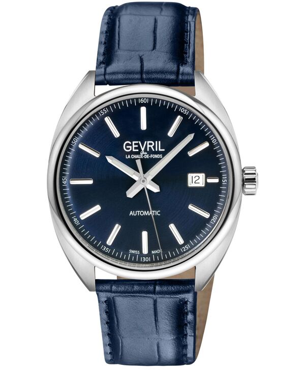 ジェビル メンズ 添え物 ウオッチ なめし革 Gevril Men\u0027s Five Pointswiss Italian Leather Strap Watch No Color