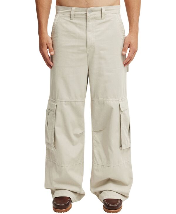 コットンオン メンズ ボトムス カジュアルパンツ カーゴパンツ COTTON Men'super Baggy Cargo Pant Gray グレー|ReVida 店