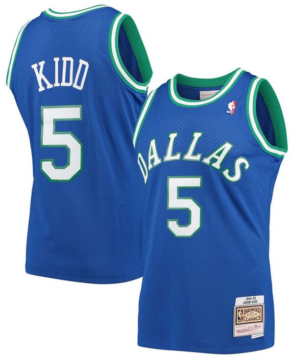 ミッチェル\u0026ネス メンズ トップス プルオーバー プルオーバー Mitchell \u0026 Ness Men\u0027s Jason Kidd Blue Dallas Mavericks 1994-95 Hardwood Classicswingman Player Jersey Blue 青色