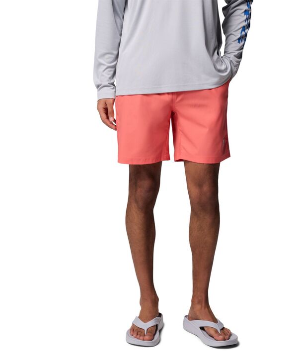 コロンビア メンズ ボトムス 二分の一ズボン下・さる股引き ロゴタイプ Columbia Men\u0027s Performance Rambler Logo Swim Trunks Melonade