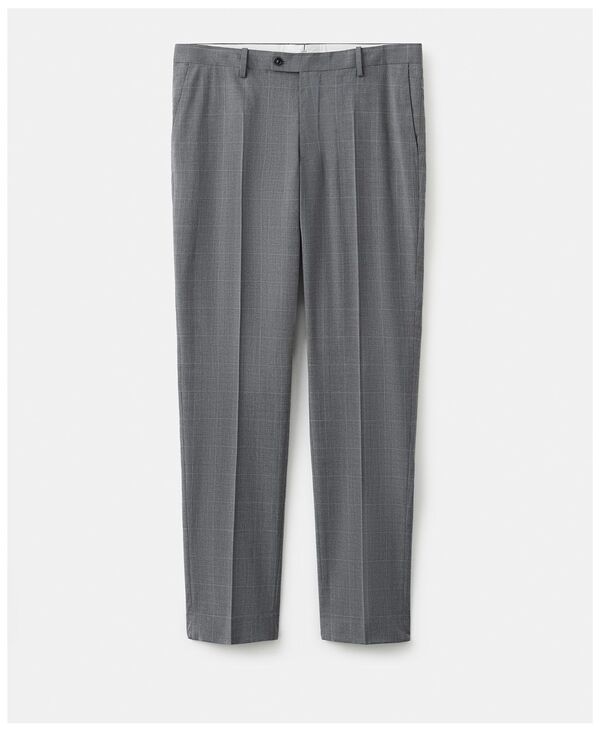 マンゴ メンズ ボトムス 心地好いズボン下 MANGO Men\u0027s London Regular-Fit Pants Gray 薄墨色