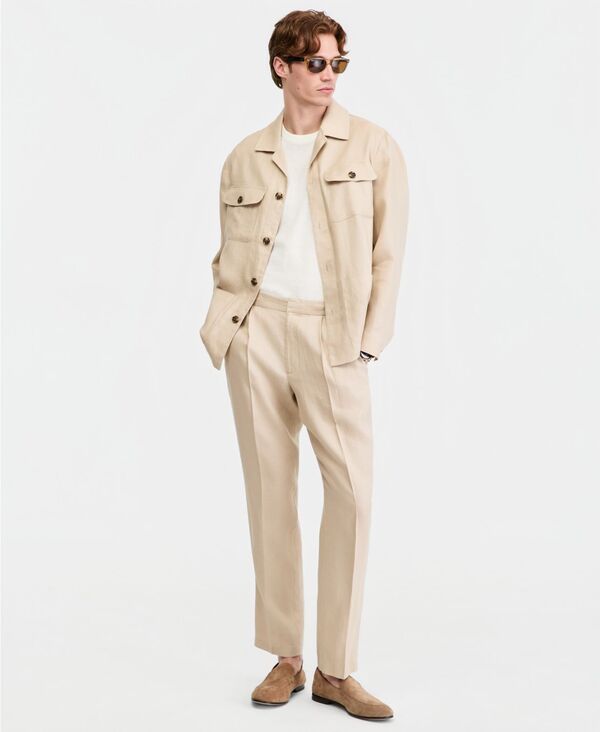 野球クラブお座敷 メンズ アウター 上衣・上衣 リネン Club Roomen\u0027s Linen Safari Jacket Safari