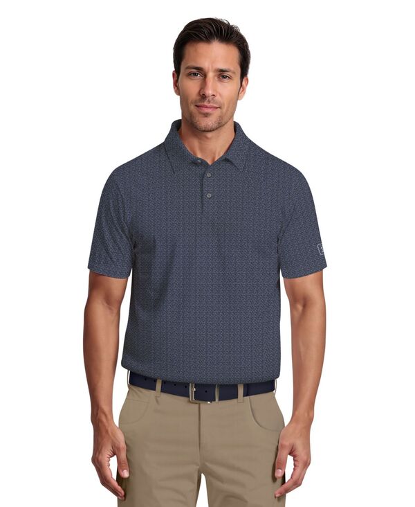 ピージーエーツアー メンズ トップス ポロシャツ プリント PGA TOUR Men's Golflageo Print Polo Shirt Peacoat｜ReVida 店