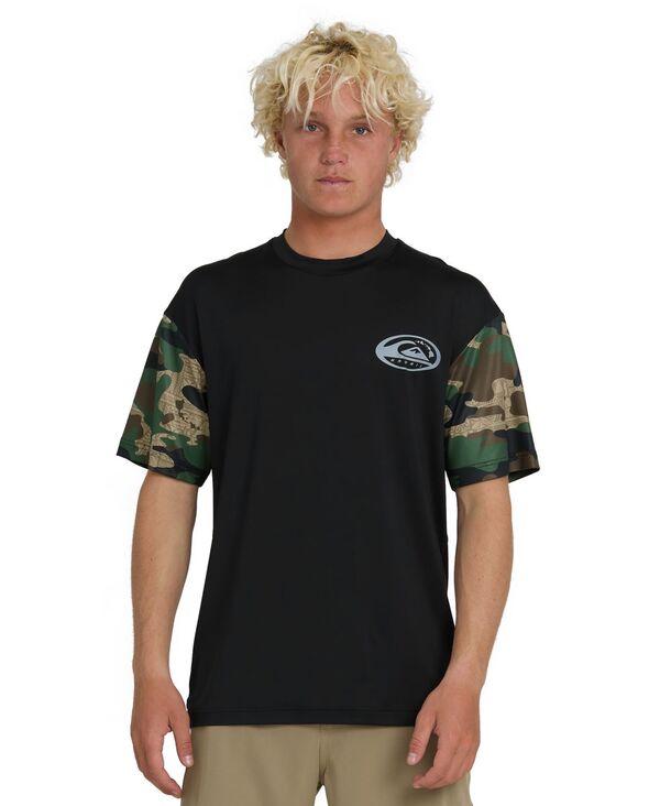 クイックしろがね色 メンズ トップス ティーシャツ 半袖 Quiksilver Men\u0027s Hi Everyday Surf UPF Short-Sleeve T-Shirt Camo
