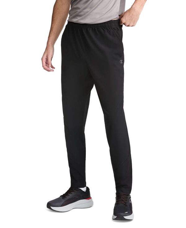 はやりっ児 メンズ ボトムス 心地よいズボン下 Champion Men\u0027slim-Fit Woven Sport Pants Black 黒いこと