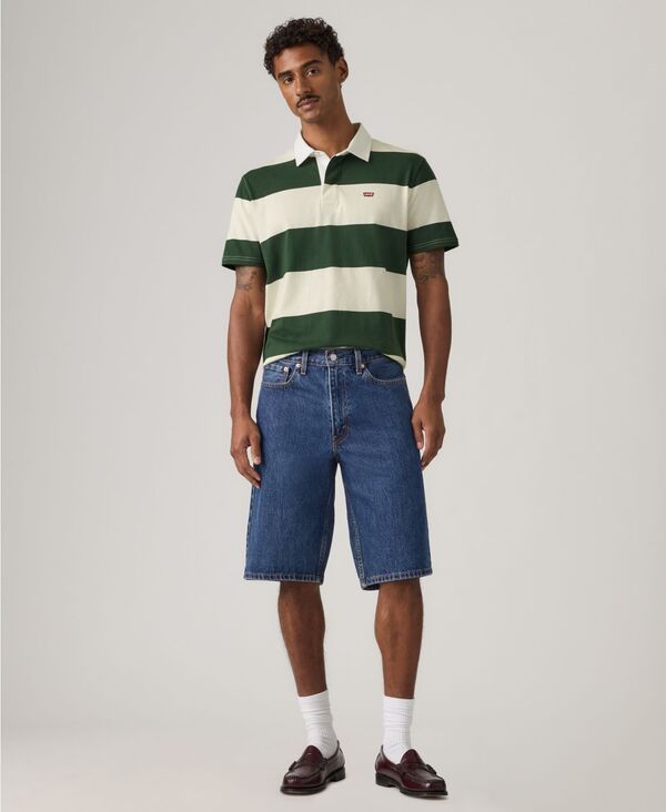 リーバイス メンズ ボトムス ハーフパンツ・ショーツ ショートパンツ ローライズ Levi's Men's 470 Low-Rise 14" Baggy Shorts Night Run｜ReVida 店