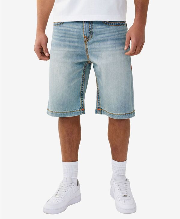 トゥルーレリジョン メンズ ボトムス 二分の一ズボン下・さる股引き 遊撃手ズボン下 True Religion Men\u0027s Regular-Fit Baggy Shortshatttered Medium Wash