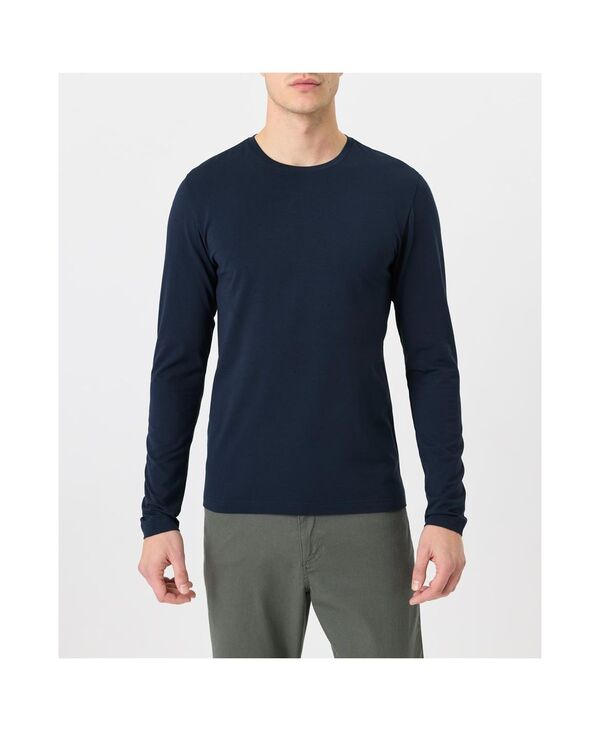 パクト メンズ トップス ティーシャツ 綿織物 Pact Men\u0027s Luxe Signature Slim Long Sleeve Tee Made With Organicottonavy 米国海軍