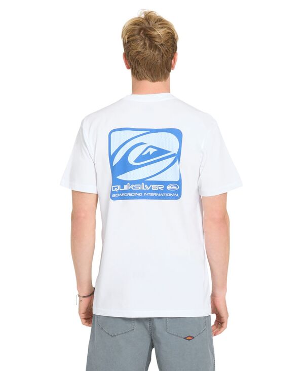 クイックしろがね色 メンズ トップス ティーシャツ 半袖 Quiksilver Men\u0027s Regular-Fit Short-Sleeve T-Shirt White 白いこと