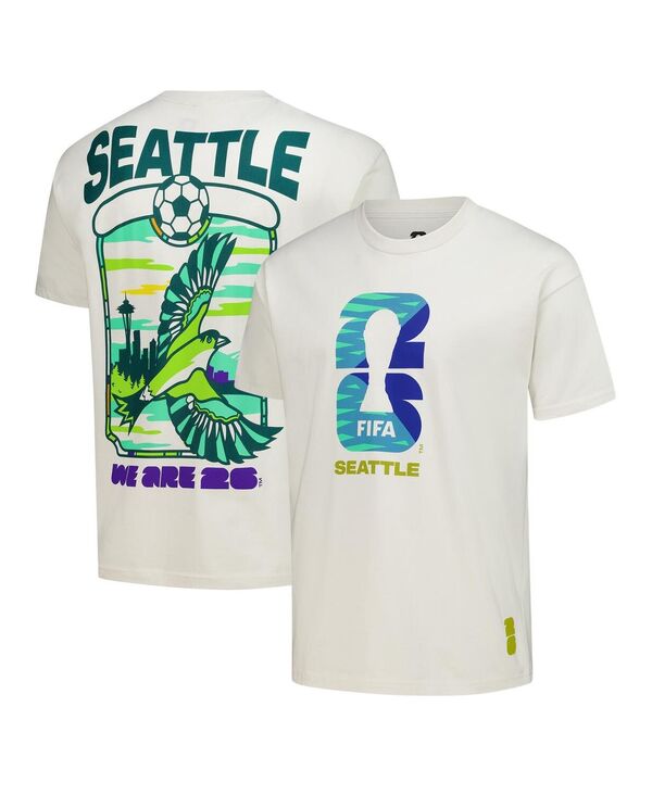アウタースタッフ メンズ トップス ティーシャツ Outerstuff Men\u0027s Cream 2026 FIFA World Cup Seattle Host City Local Oversized T-Shirt Cream 皮膚軟化剤