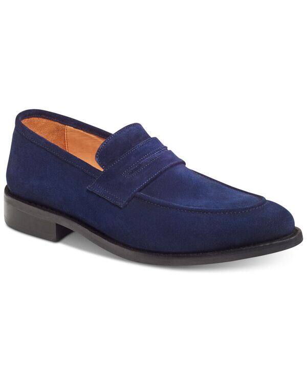 アンソニー ヴィア メンズ シューズ スリッポン・ローファー スエードクロス Anthony Veer Carlos by Carlosantana Men\u0027s Navarro Penny Suede Loafers Royal Blue 青碧