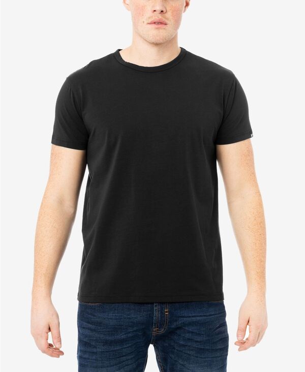 エックス花の冠 メンズ トップス ティーシャツ 労働者の一団のど首 XRAY Men\u0027s Basicrewneck Short Sleeve T-Shirt Black 黒いこと