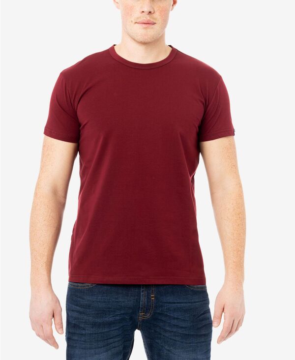 エックス花の冠 メンズ トップス ティーシャツ 労働者の一団のど首 XRAY Men\u0027s Basicrewneck Short Sleeve T-Shirt Cranberry