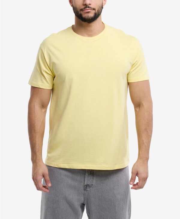 エックス花の冠 メンズ トップス ティーシャツ 労働者の一団のど首 XRAY Men\u0027s Basicrewneck Short Sleeve T-Shirt Pale yellow 黄色