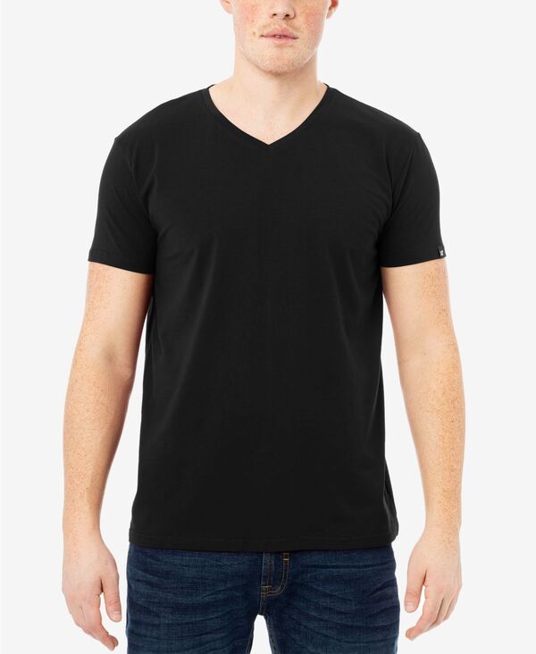 エックス花の冠 メンズ トップス ティーシャツ Vのど首 XRAY Men\u0027s Basic V-Neck Short Sleeve T-Shirt Black 黒いこと