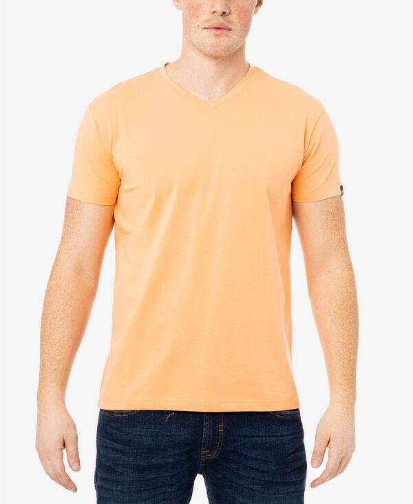 エックス花の冠 メンズ トップス ティーシャツ Vのど首 XRAY Men\u0027s Basic V-Neck Short Sleeve T-Shirt Cantaloupe