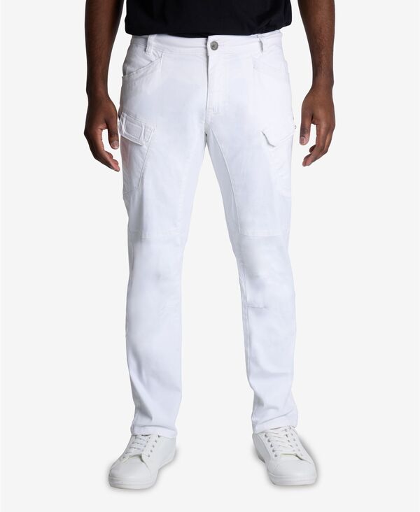 エックス花の冠 メンズ ボトムス 心地好いズボン下 カーゴパンツ XRAY Men\u0027slim-Fit Stretch Twill Cargo Pants White 白いこと