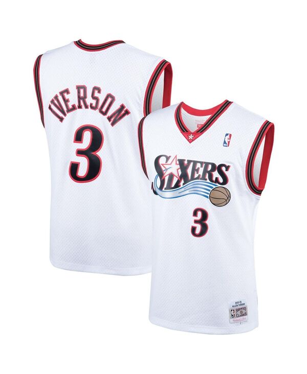 ミッチェル\u0026ネス メンズ トップス プルオーバー プルオーバー Mitchell \u0026 Ness Men\u0027s Allen Iverson White Philadelphia 76ers 2000 Hardwood Classicswingman Player Jersey White 白いこと
