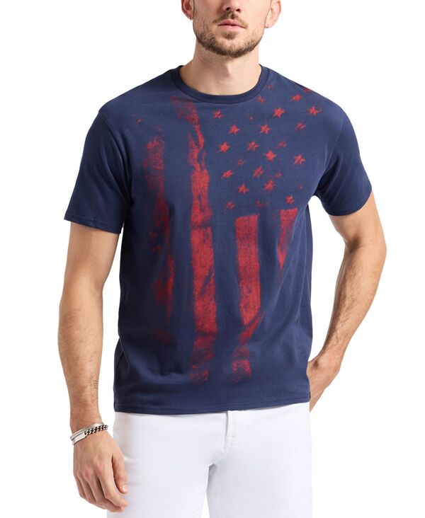 バッファロー・デイビッド・ビトン メンズ トップス プルオーバー 労働者の一団のど首 トール グラフィック Buffalo David Bitton Men\u0027s Talla Short Sleeve American Flagraphicrewneck T-Shirt Whale