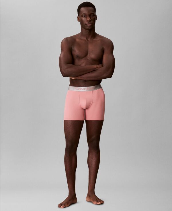カルバンクライン メンズ アンダー御召しもの ボクサーズボン下 Calvin Klein Men\u0027s Brushed Microfiber Stretch Boxer Brief Dusty Blush 毛はらい