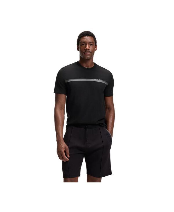 主任者 メンズ トップス ティーシャツ 半袖 綿織物 BOSS Men\u0027s Cotton Mix and Match Short-Sleeve T-Shirt Black 黒いこと