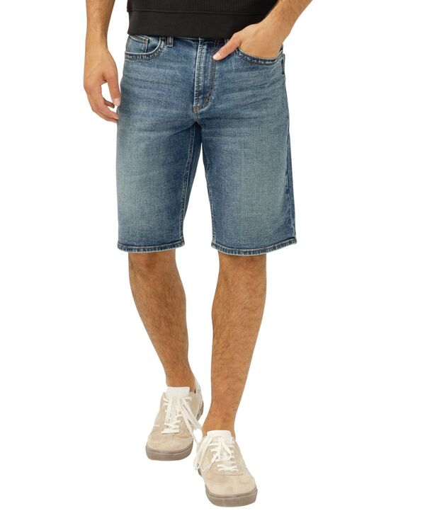 シルバー ジーンズ メンズ ボトムス ハーフパンツ・ショーツ ショートパンツ Silver Jeans Co. Men's Zac Relaxed-Fit Jean Shorts Porto｜ReVida 店