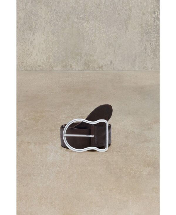 デジグアル レディース 佩び物 胴締め なめし革 Desigual Women\u0027s Wide leather buckle belt Camel 駱駝