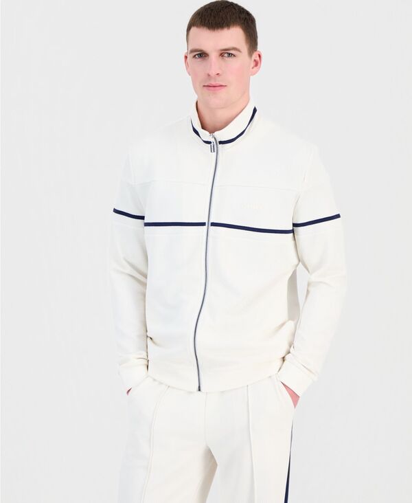 ゲス メンズ アウター パーカー・スウェット プルオーバー GUESS Men\u0027spiros Full-Zip Sweatshirt SALT WHITE 白いこと