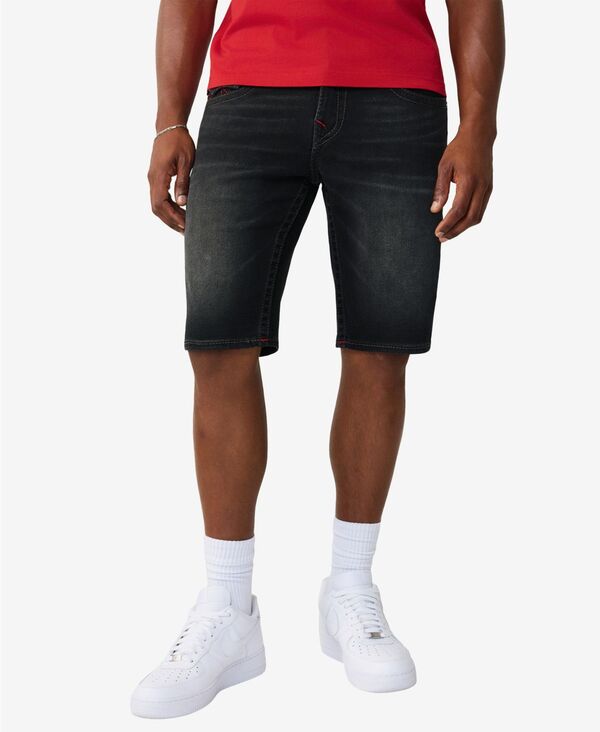 トゥルーレリジョン メンズ ボトムス ハーフパンツ・ショーツ ショートパンツ True Religion Men's Ricky Big T-Flap Shorts Albarn Black Wash ブラック｜ReVida 店