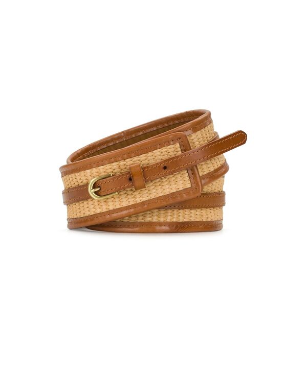 パトリシアナシュ レディース 添え物 三尺帯 Patricia Nash Arraspring Wicker Belt Lightan タン