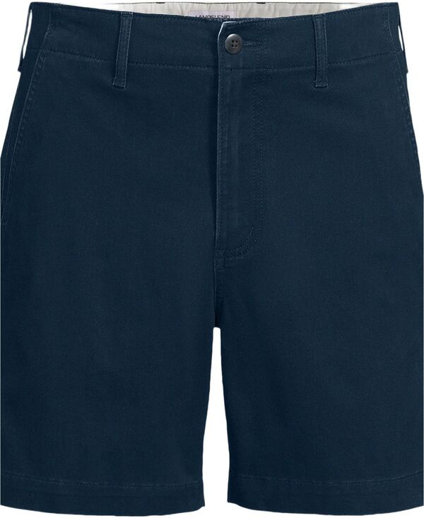 ランズ挙げ句のはて メンズ ボトムス 二分の一ズボン下・さる股引き Lands\u0027 End Men\u0027s Knockabout Comfort Waist Classic Fit Chino Short Radiant navy 米国海軍