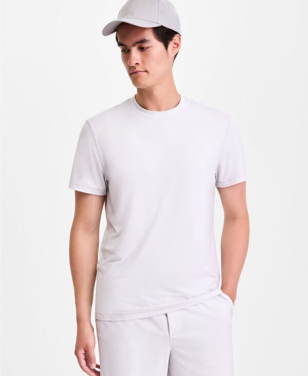 アルファニ メンズ トップス ティーシャツ 半袖 Alfani Men\u0027short-Sleeve Performance T-Shirt Whispy Gray Hthr B1019 薄墨色