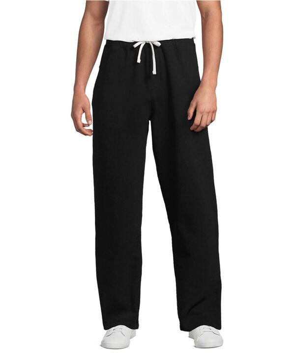 ランズ挙げ句のはて メンズ ボトムス 心地好いズボン下 Lands\u0027 End Men\u0027seriousweats Relaxed Sweatpant Black 黒いこと