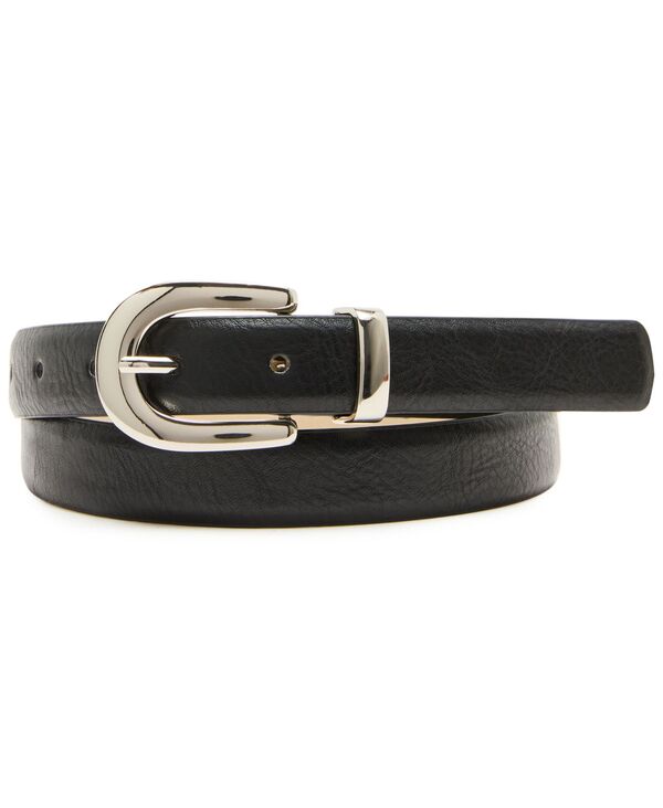 スティーブ マデン レディース 添え物 三尺帯 Steve Madden Women\u0027s Textured Chunky Buckle Belt Black 黒いこと