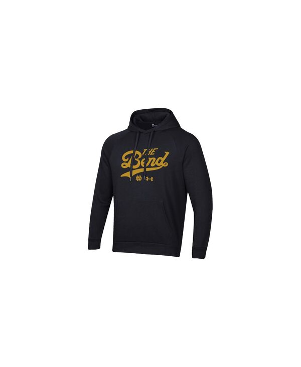 アンダーアーマー メンズ アウター パーカー・スウェット Under Armour Men\u0027s Black Notre Dame Fighting Irish The Bend Rival Raglan Hoodie Black 黒いこと