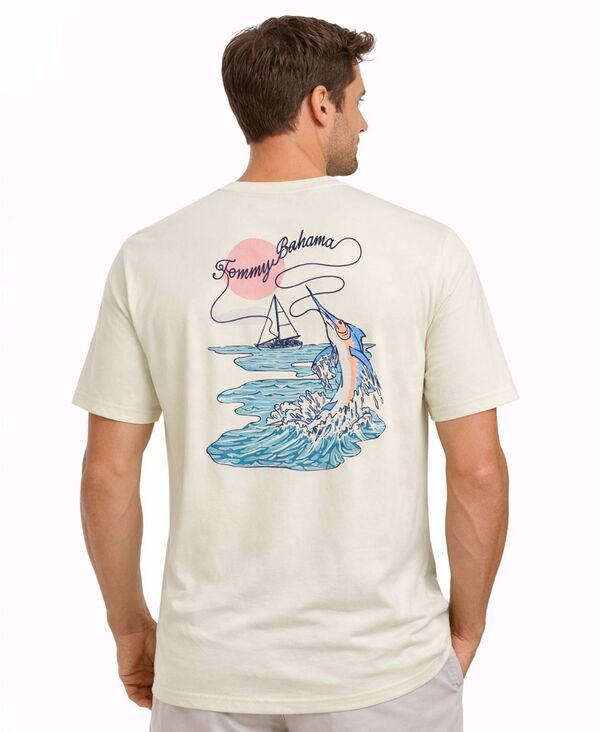 トッミーバハマ メンズ トップス ティーシャツ Tommy Bahama Men\u0027s Reel Catch T-Shirt Vanilla Ice