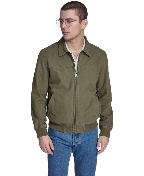 リーヴァイズジーンズ メンズ アウター 上衣・上衣 綿織物 Levi\u0027s Men\u0027s Cotton Western Bomber Jacket Olive オリーブ