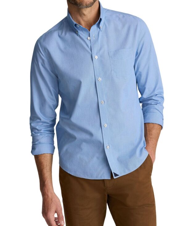 アンタックイット メンズ トップス プルオーバー レギュラー相応う UNTUCKit Men\u0027s Regular Fit Wrinkle-Free Cadetto Button Up Shirt Blue 青碧