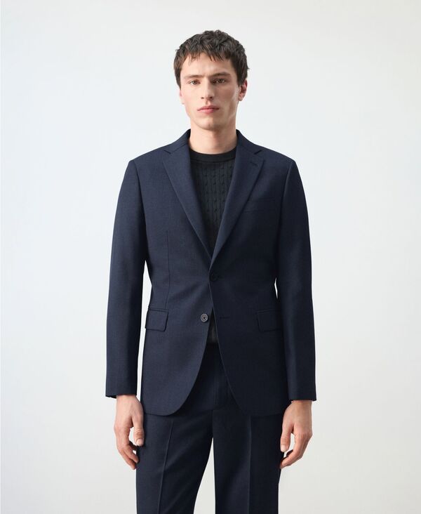 マンゴ メンズ アウター 上衣・上衣 スポーツジャケット MANGO Men\u0027s Turin Suit Blazer Ink Blue 青碧